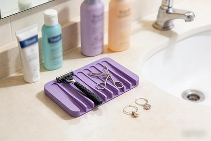 2pcs Self Draining Soap Holder Rack, Advanced Silicone Soap Dish Tray, Waterfall Drain, Suitable for Bathrooms, Kitchens, and Bathtubs, Extending Soap Life, Keeping Bars Dry and Easy to Clean (2)