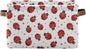 Ladybug Storage Basket Bin, Large Cube Storage Box Canvas Collapsible Storage Organizer for Home Office Closet - 15 L x 11 W x 9.5 H