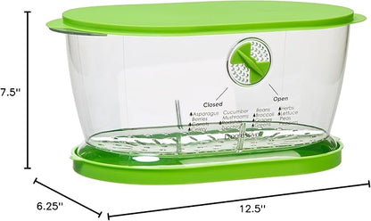 Prep Solutions by Progressive Lettuce Keeper Produce Storage Container, 4.7 Quarts, Green (LKS-06)