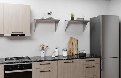 AmGood 14 in. x 24 in. Stainless Steel Wall Shelf | NSF | Metal Shelving | Garage, Laundry, Storage, Utility Room | Restaurant, Commercial Kitchen