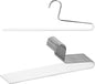 Mawa by Reston Lloyd Trouser Series Non-Slip Space-Saving Clothes Hanger with Single Rod for Pants, Style KH/1, Set of 10, White