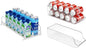 Puricon Drink Organizer for Fridge Pusher Glide Bundle with 2 Pack Standard Can Drink Dispenser Organizer for Refrigerator