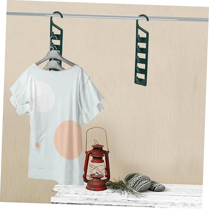 LIFKOME 6PCS Multi-Functional Closet Hangers for Clothes Heavy Duty Plastic Space Saving Hanger Organizer for Jeans Shirts Sweaters Dorm Room Storage