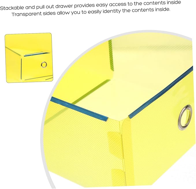 Drawer Shoe Box Set 5 Pack Sneaker Storage Dividers Storage Drawers Transparent Plastic Organizer