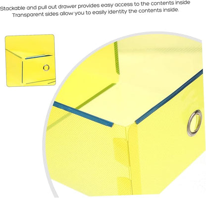 Drawer Shoe Box Set 5 Pack Sneaker Storage Dividers Storage Drawers Transparent Plastic Organizer