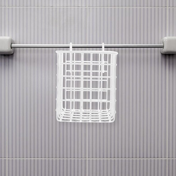 Cabilock 2pcs Hanging Wire Basket Organizer for Kitchen and Bathroom Space-saving Storage Hooks for Easy Installation for Pantry Craft Room