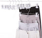 13 Inch White Heavy Duty Add-on Stackable Metal Hanger for Trousers Pants Skirt with Extra Strong Clips Pack of 10