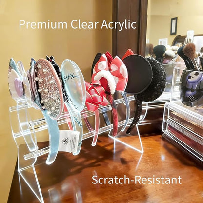 Headband Holder,Hairband Display Stand, Clear Jewelry Organizer for Girl Women Gifts, The Perfect Headband Display Organizer