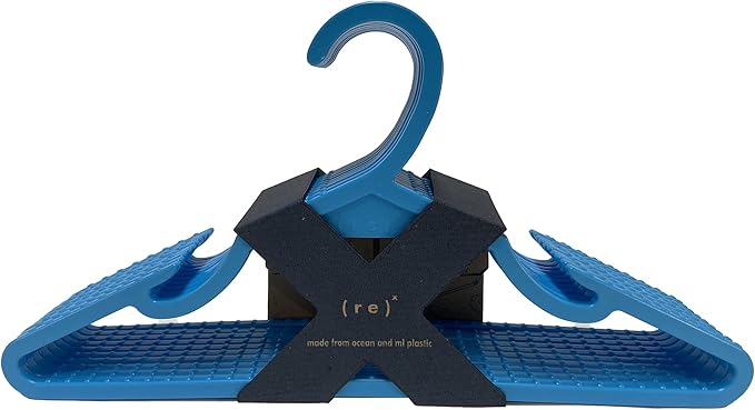 100% Recycled Ocean and Ocean Bound Plastic Sustainable Adult Hanger (Lt. Blue)