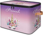 Custom Unicorns Storage Bins with Lid, Foldable Personalized Storage Basket Boxes with Handle Shelf Basket Closet Organizer Cube