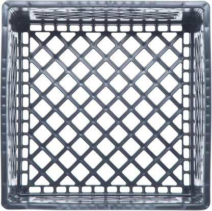 Hudson Exchange 13 x 13 x 11" (16 Quart, 4 Pack) Mesh Commercial Grade Milk Crate Handled Storage Container Tote, Black