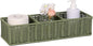 Bathroom Toilet Paper Basket: Water-resistant Resin 3-Section Organizer Above Toilet Space Efficient For Small Homes Stress Relief Sage Green 1pack