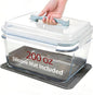 Large Glass Storage Containers with Lids 200oz/6000ml - Borosilicate Extra Large Glass Food Storage Containers for Rotisserie Chicken, Turkey - XL Big Glass Bowl Airtight Freezer to Oven Safe
