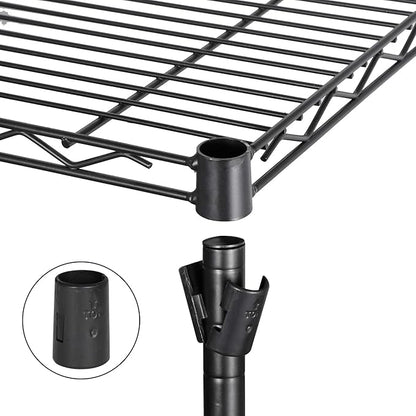 ZENY 4-Shelf Adjustable, Heavy Duty Storage Shelving Unit, Steel Organizer Wire Rack, Storage Rack with Leveling Feet for Kitchen Office Garage