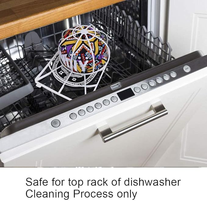 Cap Washer Baseball Hat Washer for Washing Machine, 3 Pack Hat Cleaner Rack for Baseball Caps, Dishwasher Hat Washing Holder Cage, Hat Cleaning Frame Shaper Protector for Curved/Flat Bill Ball Cap