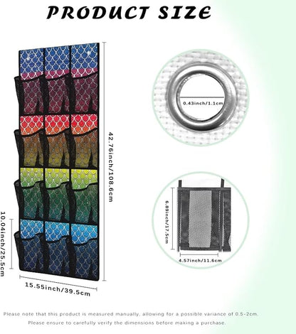 Scales Over The Door Shoes Organizers,Behind Door Shoes Hang Holder Rack,Storage for Small Spaces,Hanging Storage Bags