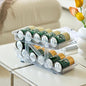 Soda Can Dispenser for Refrigerator,Stretchable Width Sode Can Organizer Stackable Drink Pop Can Organizer for Pantry,Cabinet,Canned Goods Holder, Clear