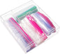 Aquiver Acrylic Bags Storage Organizer - Baggie Bags Drawer Organizer & Plastic Food Storage Bags Holder - Compatible with Gallon, Quart, Sandwich, Snap, Freezer, Slider Bags (Clear)