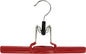 Mawa by Reston Lloyd Non-Slip Space-Saving Clothes Hanger with Clamp for Pants and Skirts, Style M/26, 1-Piece,Red