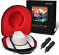 Anysiny Cowboy Hat Box for Travel-Crush Proof Hat Travel Case for Cowboy Hats Holder Storage Box Organizer Cap Carrier with Adjustable Carry Strap
