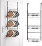 HapiRm Over Door Hat Rack - 3 Tier Wall Mounted Hat Organizer with 30 Movable Clips, Baseball Cap Organizer Storage Holds up to 30 Caps for Door, Bedroom, Closet