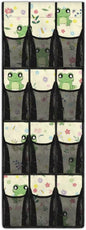 Frog Over the Door Organizer 12 Mesh Pockets Hanging Shoe Rack for Closet Door Hanging Organizer Easy to Install Large Storage Bag for Bedroom Bathroom Office Nursery
