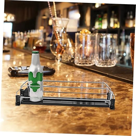 Refrigerator Soda Organizer 2pcs Automatic Pusher Can Dispenser Stackable Can Organizer for Fridge