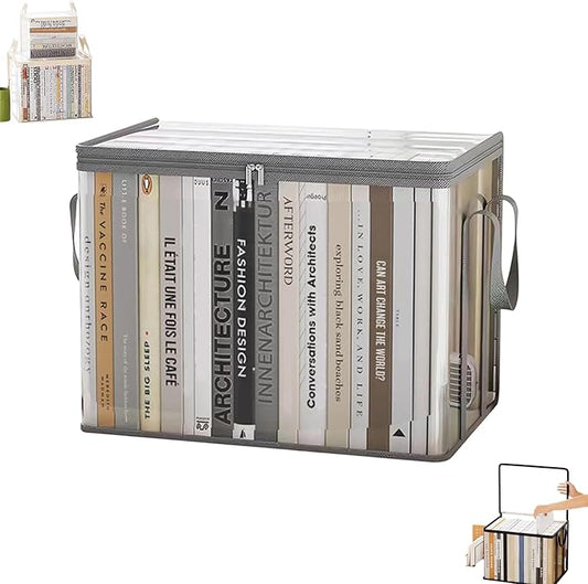 Large Clear Thick Plastic Storage Box with Hinged Lid, Moving & Storage, Large Clear Thick Plastic Storage Box with Hinged Lid, Perfect for Home, Camping, Travel (1, Medium, Gray)