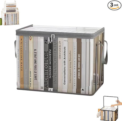 Large Clear Thick Plastic Storage Box with Hinged Lid, Moving & Storage, Large Clear Thick Plastic Storage Box with Hinged Lid, Perfect for Home, Camping, Travel (3, Large, Gray)