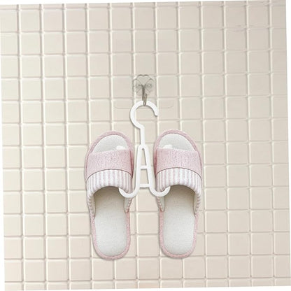 Ciieeo 10pcs Double Hooks over Door Storage Organizer Shoes Hanging Rack Sturdy Plastic Construction Shoes Organizer for Slippers Boots Socks