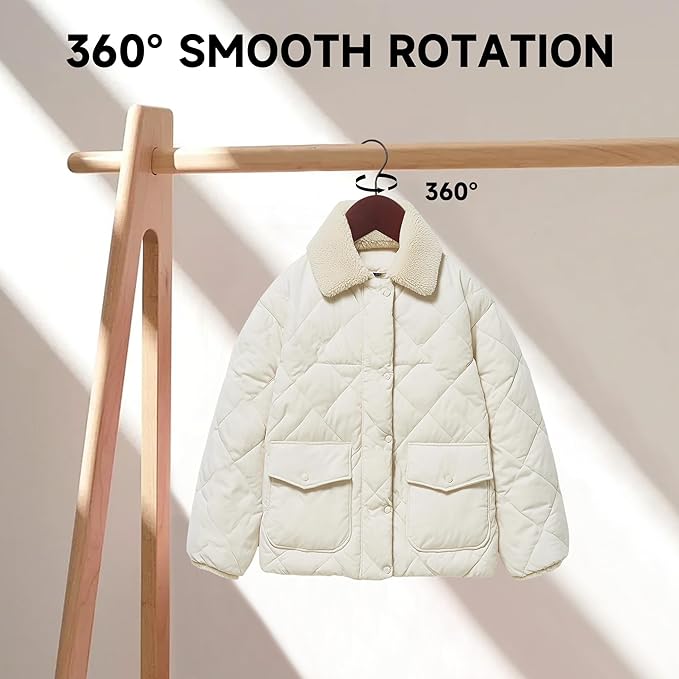 Quality Wooden Clothes Hangers, Solid Wood Suit & Coat Hangers with Pants Bars, Swivel Hook, Shoulder Notches, Heavy Duty Hangers for Shirts, Jackets, Dresses & Trousers(Mahogany/12-Pack)