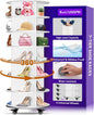 7 Tier Rotating Shoe Rack with 4 Universal Wheels, 360° Revolving Free Standing Shoe Organizer, Multifunctional Storage Revolving Shoe Rack Tower, Spinning Shoe Racks Display Lazy Susan Equipped