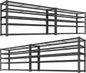 ROOMTEC Garage Shelving, 4 PCS 3300 LBS Capacity Sorage Shelves Heavy Duty, 5 Tier Adjustable Metal Organizer Wire Rack, 60" L x 24" W x 78" H Utility Shelf Unit for Kitchen Pantry
