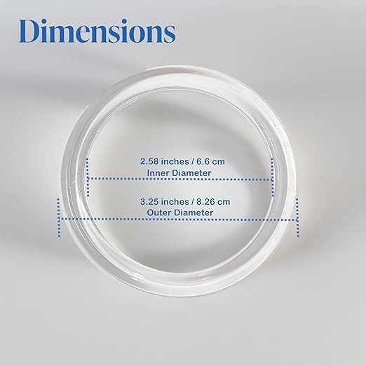 Clear Plastic Retail Scarf Rings - Round Fine Garment Hangers - 2.58" ID - 3.25" OD - 100 Pack
