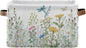 Colorful Herbs And Flowers Storage Baskets,Decorative Collapsible Rectangular Canvas Fabric Storage Bin for Home
