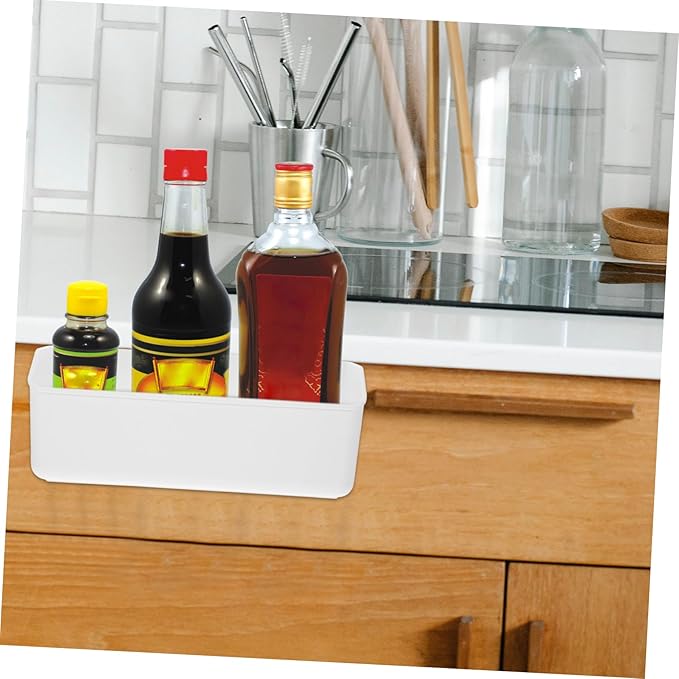 Over Cabinet Door Organizer Hanging Kitchen Spice Storage Basket Easy to Install Nail Design Space Saving Holder for Seasoning Bottles Long Basket for Kitchen