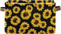 Bolaz Large Storage Basket Sunflower Black Foldable Storage Box Organizer Bins with Handles for Bedroom Home Office