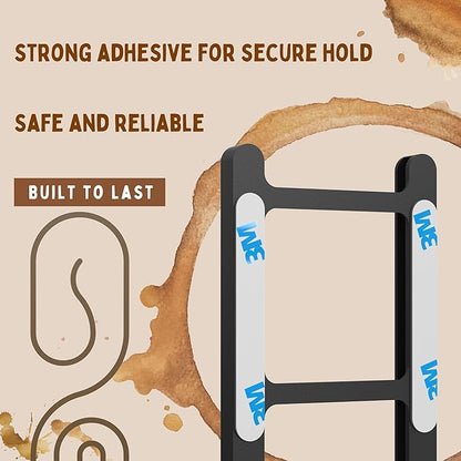 Adhesive Coffee Pod Holder for Nespresso VertuoLine, Holds 20 Capsules - Wall or Cabinet Mounted Coffee Capsule Rack with Strong 3M Adhesive Strips, Vertical or Horizontal Mount