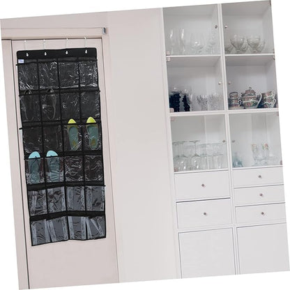 ULTECHNOVO Door Hanging Shoe Storage Bag Non Woven Organizer with Spacious Pockets for Bedroom Multi Purpose Hanging Bag for Shoes Accessories and Items Easy Installation and Strong Design