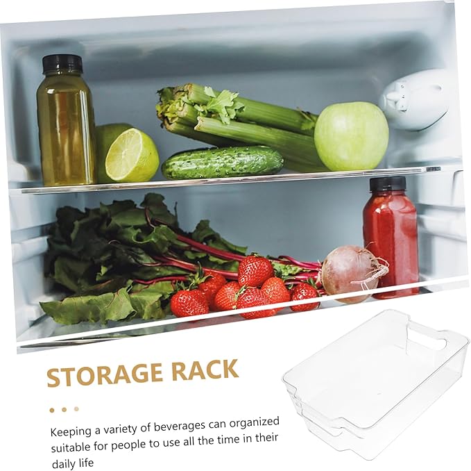 Refrigerator Storage Boxes Fridge Drink Dispenser Canned Food Storage Container Soda Bottle Holder Fridge Organizer