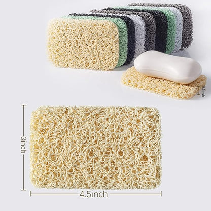 12PCS Soap Savers Pads BPA Free Soap Holder for Bar Soap Non-Slip Self Draining Soap Dish Soap Lift for Shower Kitchen Bathroom
