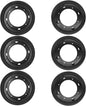 6 Packs 8'' Lazy Susan Hardware, Heavy Duty 5/16''Thick Turntable Bearing Swivel Pate for Rotating Table, Book Case, Serving Tray, Corner Shelves, Kitchen, DVD Tower, Shoe Rack, Black