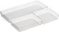 Oggi Set of 3 Clear Drawer Organizers - (1) 6x6.25, (1) 6.25x9.25, (1) 6.25x15.75 - Ideal for Organizing Kitchen Drawers, Office, Desk, Silverware, Kitchen Utensils, Cosmetics and Bathrooms