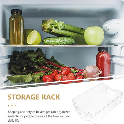Artibetter Refrigerator Drink Rack Large Stacking Can Dispenser Bin Sturdy Plastic Rolling Soda Can Storage Organizer for Fridge Beverage Holder Kitchen Storage