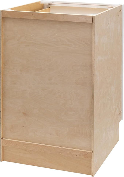 Quicklock RTA (Ready-to-Assemble) | Base Kitchen Cabinets - Shaker Style | Made in America (Pure White, 21" W x 34.5" H x 24" D 3 Drawer Pots and Pans)
