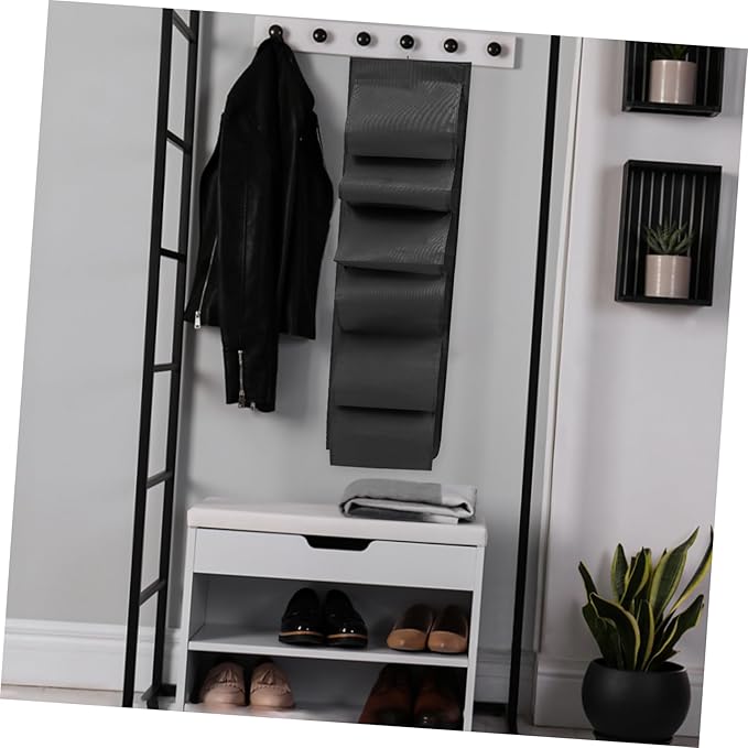 GLEAVI Hanging Shoe Organizer Large Capacity Folding Bag Wall Storage Non-woven
