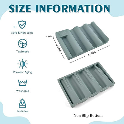 Silicone Soap Dish,Self Draining Soap Holder Perfect for Shower,Bathroom Sink,Kitchen Sink & Travel,Non-Slip Bar Soap Holder Extend Soap Life,Keep Soap Bars Dry & Easy Cleaning Green-1Pcs