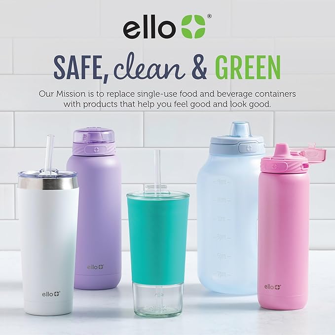 Ello Color Lock 20PC Mixed Glass Food Storage Sets, Leak-Proof Glass Food Storage Containers with Airtight BPA-Free Plastic Lids, Dishwasher, Microwave, and Freezer Safe, Desert Festival