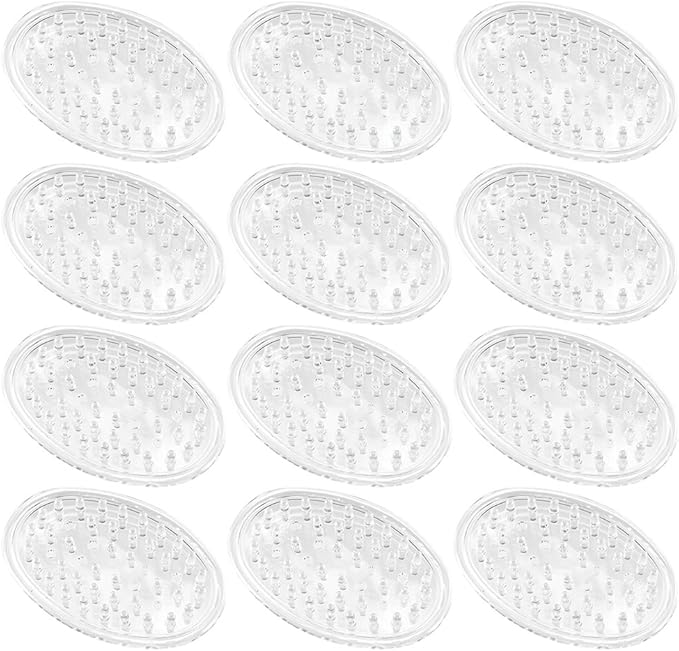 iDesign Plastic Soap Saver, Holder Tray for Bathroom Counter, Shower, Kitchen, 0.75" x 3.25" x 4.75", Set of 12, Clear