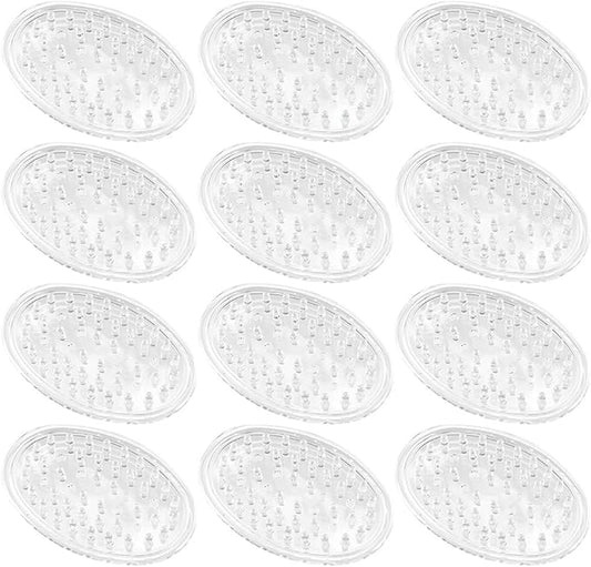 iDesign Plastic Soap Saver, Holder Tray for Bathroom Counter, Shower, Kitchen, 0.75" x 3.25" x 4.75", Set of 12, Clear